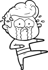 cartoon crying dancer