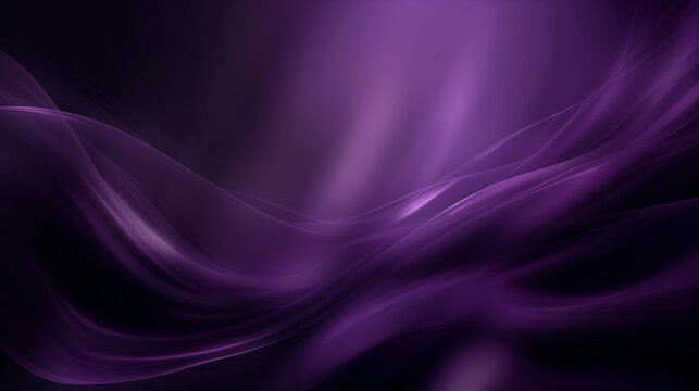 A high-quality image depicting luxurious purple silk fabric waves, perfect for fashion and elegant design concepts