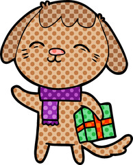 happy cartoon dog