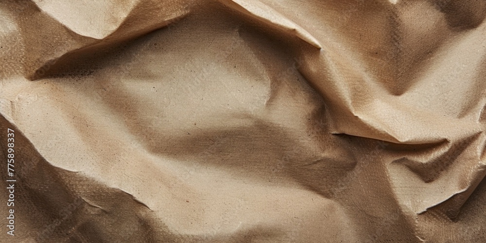 Poster detailed view of a piece of brown paper, suitable for various design projects