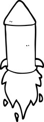 cartoon rocket