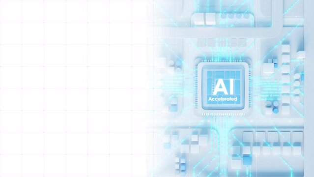 Ai  blue background with light
