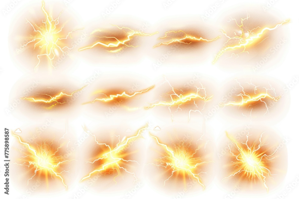 Poster Lightning effects for design projects, presentations