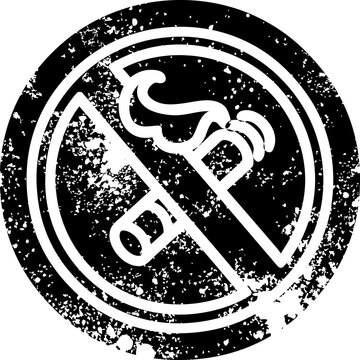 recommend clip art: no smoking distressed icon symbol