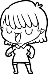 cartoon woman