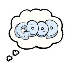 freehand drawn thought bubble textured cartoon Good symbol