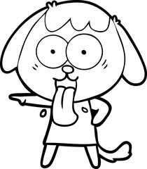 cute cartoon dog