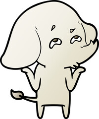 cartoon elephant remembering