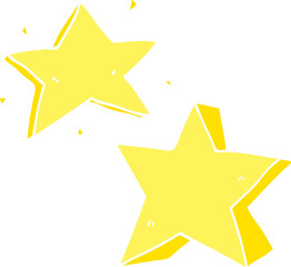 flat color style cartoon star