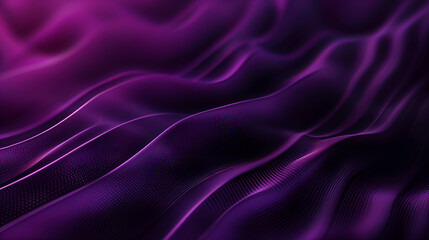 Dark purple abstract background emulating a fluid wave texture with light and shadow play - obrazy, fototapety, plakaty