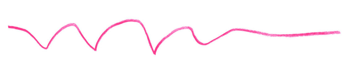 pink pencil strokes isolated on transparent background