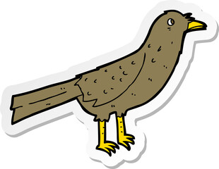 sticker of a cartoon bird
