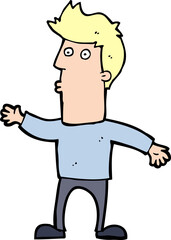 cartoon surprised man