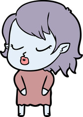 cute cartoon vampire girl