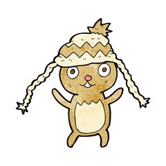 cartoon bear in hat