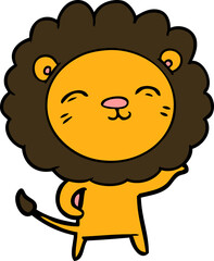 cartoon lion