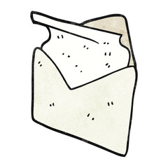 freehand textured cartoon letter