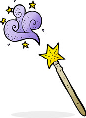 cartoon magic wand