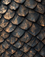 Fototapeta premium High-resolution 3D reptile skin texture, highlighting the scales and natural patterns for exotic and wild backdrops
