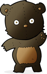 cute cartoon black bear