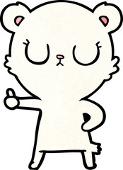 happy polar bear cartoon