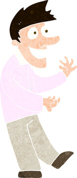 recommend clip art: cartoon excited man