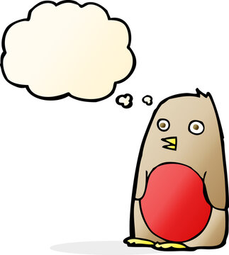 recommend clip art: cartoon robin with thought bubble