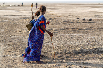 Djibouti, children from the Abbe Lake walking
9th of February  2024