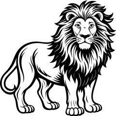 simple lion vector design 