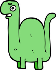 cartoon doodle prehistoric dinosaur