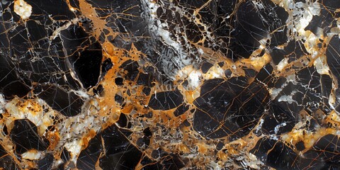 Gold and black luxurious marble textured background.
Matt granite ceramic tile. 