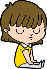 cartoon woman