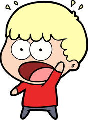 cartoon shocked man