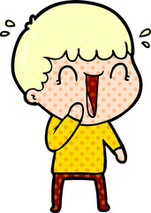 laughing cartoon man