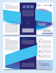 Sleek & Modern: Professional Trifold Brochure Design