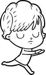 Obraz premium cartoon woman