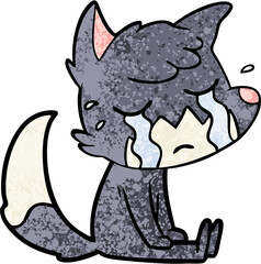 crying fox cartoon