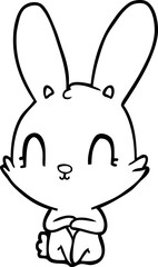 cute cartoon rabbit