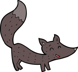 cartoon little wolf cub - 775929357