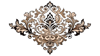 set-of-damask-ornamental-elements-elegant-vector illustration