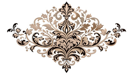 set-of-damask-ornamental-elements-elegant-vector illustration