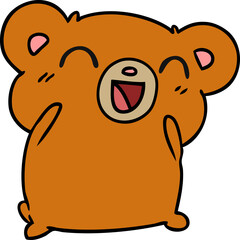 cartoon illustration kawaii cute teddy bear