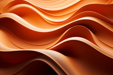 A computer-generated abstract composition featuring repeated curves slowly transforming and overlapping in a mesmerizing pattern