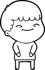 cartoon happy boy