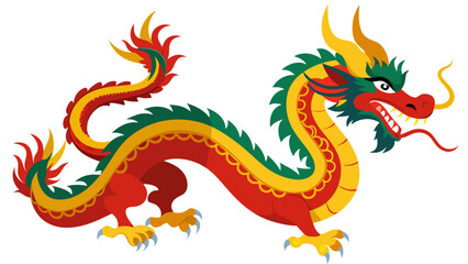 Obraz premium traditional-Chinese-dragon-vector illustration