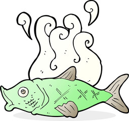 cartoon smelly  fish