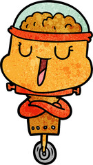 happy cartoon robot