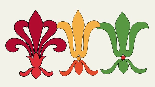 Compound decorative geometrical object animation with various rotations and transitions.