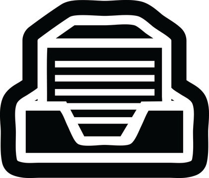 office paper stack icon symbol