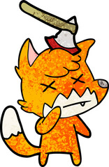 cartoon dead fox